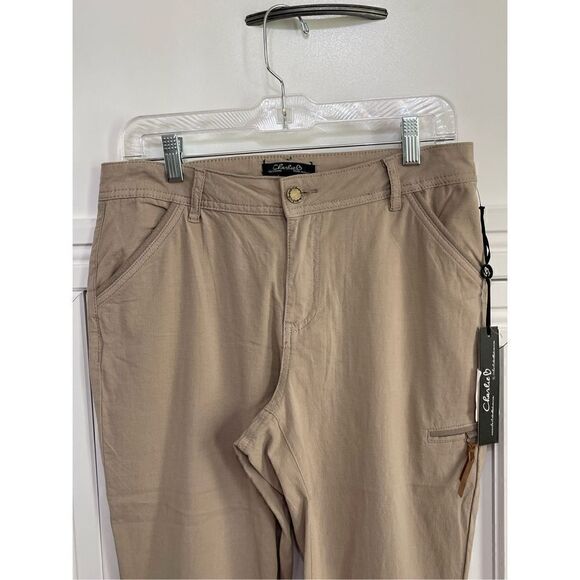 Tan Utility Capri Pants Size 8 NWT - Picture 2 of 8
